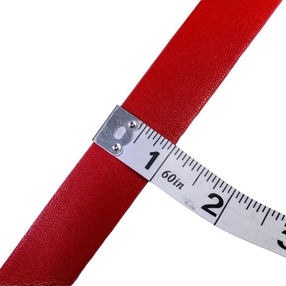 Express Red & Black Reversible Oval Buckle Belt- M - Picture 13 of 14